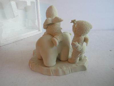 Vintage Dept 56 Snowbabies Baby on Polar Bear
