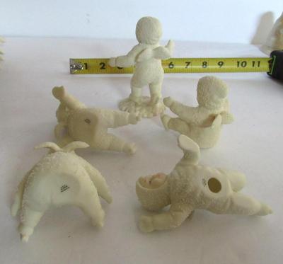 Set of 5 Vintage Dept 56 Snowbaby Skater Figurines