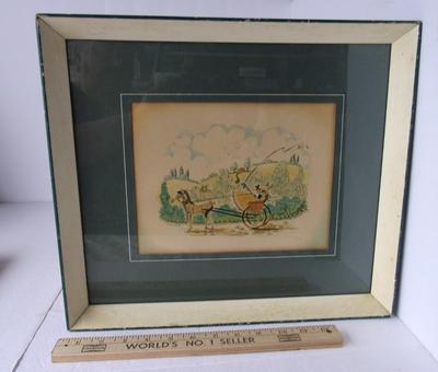 Vintage Horse and Carriage Framed Print