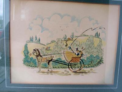 Vintage Horse and Carriage Framed Print