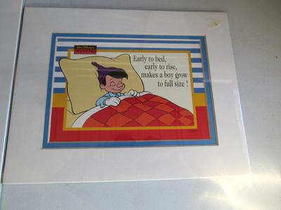 2 Older Walt Disney Unused/Unopened Pinocchio Framable Prints
