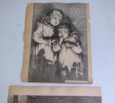 Nice Antique Prints From Scrapbook Pages #1