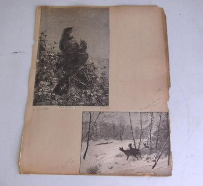 Nice Antique Prints From Scrapbook Pages #1