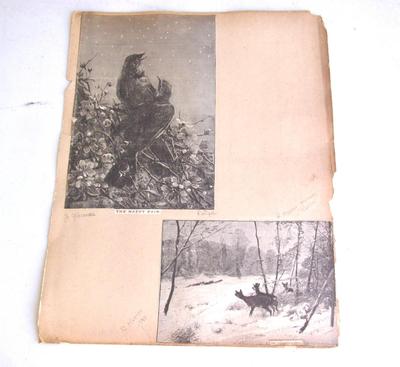 Nice Antique Prints From Scrapbook Pages #1