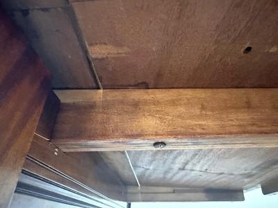 Antique Slide Out Leaves Dining Table