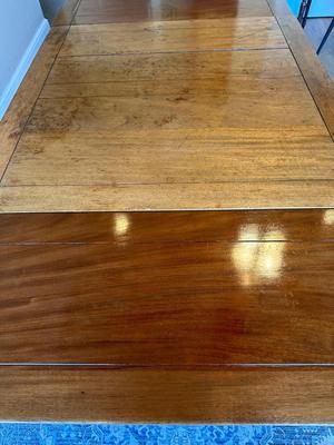 Antique Slide Out Leaves Dining Table