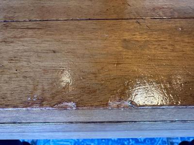 Antique Slide Out Leaves Dining Table