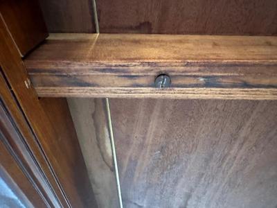 Antique Slide Out Leaves Dining Table