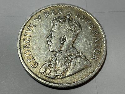 South African 1929 George V Silver Two and a Half Shillings Coin in Circulated Condition as Pic'd.