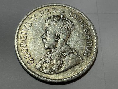 South African 1930 George V Silver Two and a Half Shillings Coin in Circulated Condition as Pic'd.