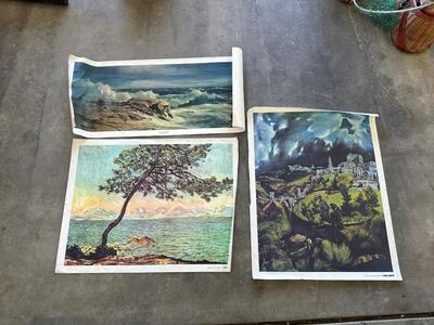 ARTWORK BY EL GRECO, MONET & 1 OTHER