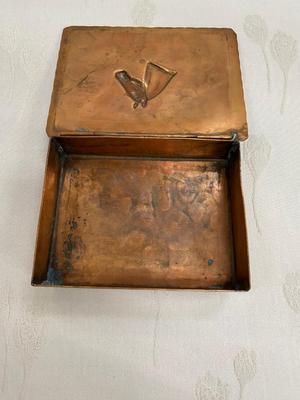 Vintage Copper Cigarette Holder? Trinket Box?