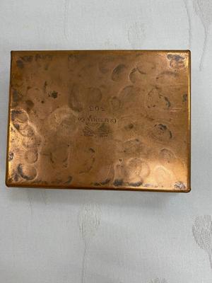Vintage Copper Cigarette Holder? Trinket Box?
