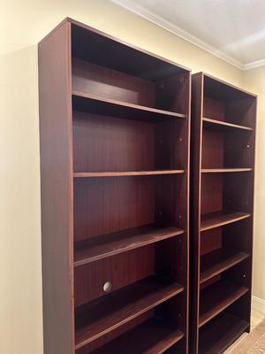 Two Wooden Bookshelves (2)
