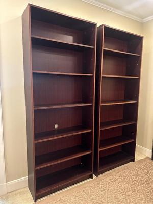Two Wooden Bookshelves (2)
