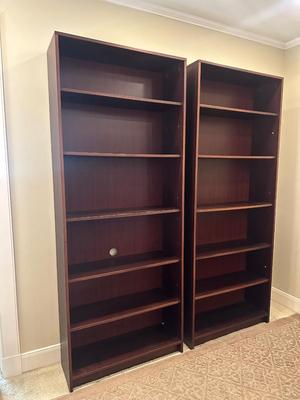 Two Wooden Bookshelves (2)