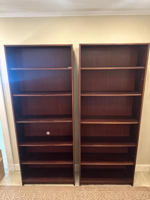 Two Wooden Bookshelves (2)