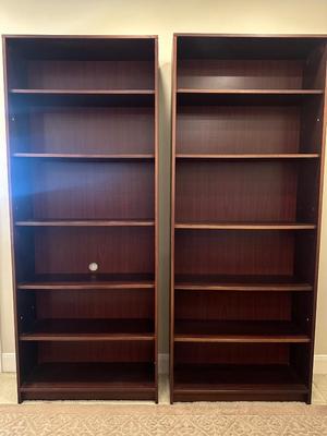Two Wooden Bookshelves (2)