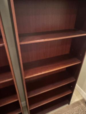 Two Wooden Bookshelves (2)