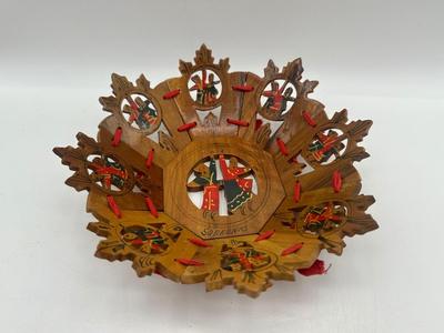 Vintage Sorrento, Italy Carved Reticulated Bowl