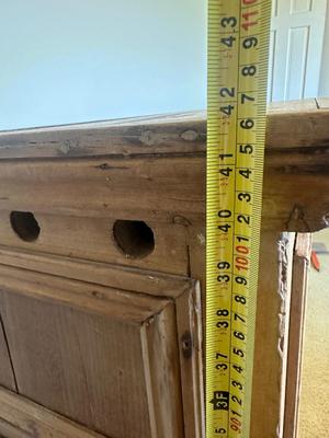 Vintage Ice Box Style 2 Door Cabinet