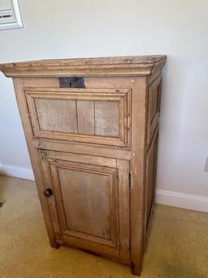 Vintage Ice Box Style 2 Door Cabinet