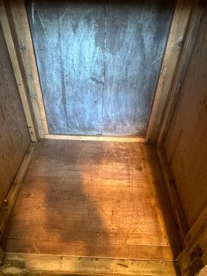 Vintage Ice Box Style 2 Door Cabinet