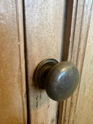 Vintage Ice Box Style 2 Door Cabinet