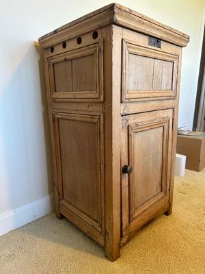 Vintage Ice Box Style 2 Door Cabinet