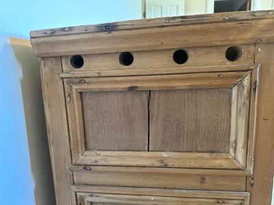 Vintage Ice Box Style 2 Door Cabinet