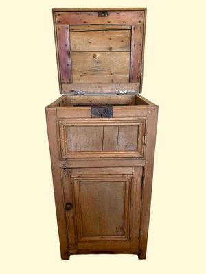 Vintage Ice Box Style 2 Door Cabinet