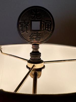 Pair of Ginger Jar Chinoiserie Style Table Lamps with Wood Base