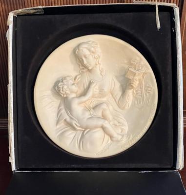 Decorative Plate - Madonna With Book
