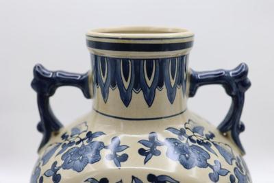 Antique Large Chinese Hand Painted Moon Flask