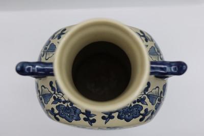 Antique Large Chinese Hand Painted Moon Flask