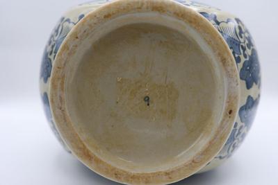 Antique Large Chinese Hand Painted Moon Flask