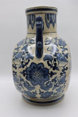 Antique Large Chinese Hand Painted Moon Flask