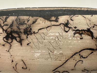 Signed, Navajo Pottery Canoe