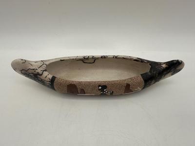 Signed, Navajo Pottery Canoe