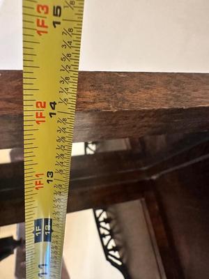 Mirrored Reticulated Walnut Wooden Hanging Corner Shelf