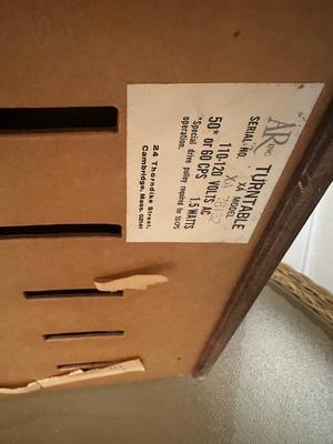 Vintage AR Turntable (see description)
