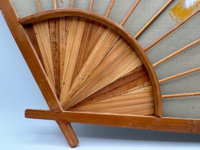 Large Hand Painted Decorative Fan