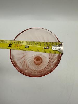 Vintage 5 3/4” tall Black France Rosaline Pink Wine Glasses (15)