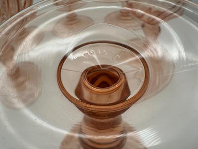 Twelve Vintage Rosaline Pink Wine Glasses (12)