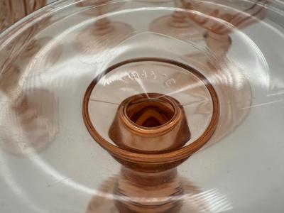 Twelve Vintage Rosaline Pink Wine Glasses (12)