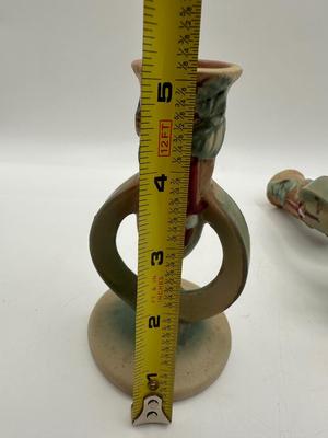 Roseville Pottery Candle Holders