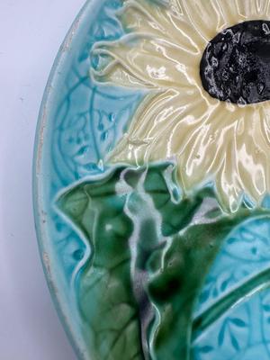 MAJOLICA Stamped Three Plates