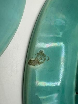 MAJOLICA Stamped Three Plates