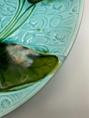 MAJOLICA Stamped Three Plates