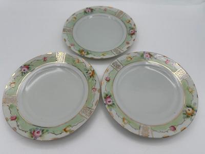 NIPPON Hand Painted Plates (3)
